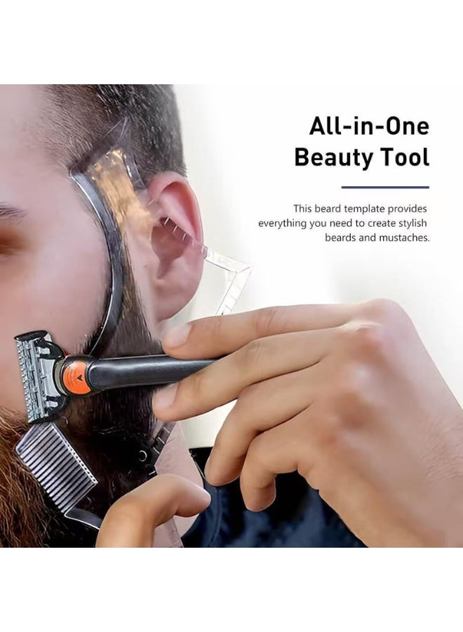 أداة تشكيل اللحية الشفافة متعددة الاستخدامات 8 في 1 - Image 4